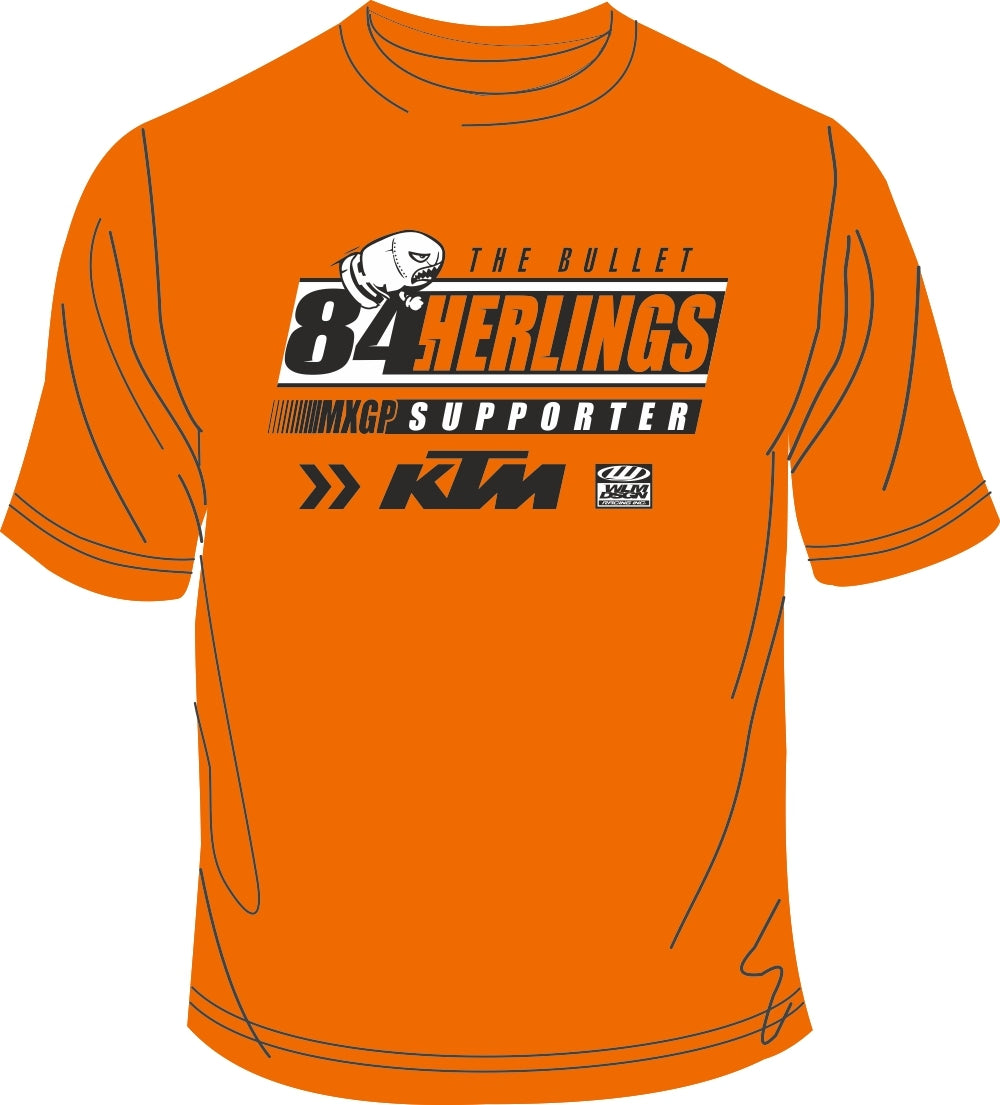 KTM SUPPORTER SHIRT HERLINGS KIDS 3/4 (98/104)