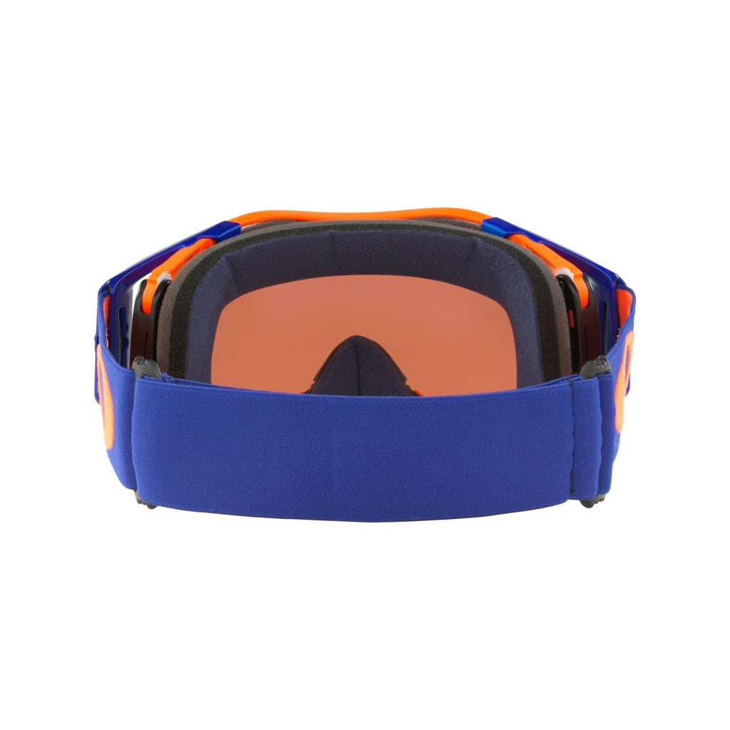 CROSS GLASSES OAKLEY AIRBRAKE MX FLO ORANGE BLUE - PRIZM SAPPHIRE LENS