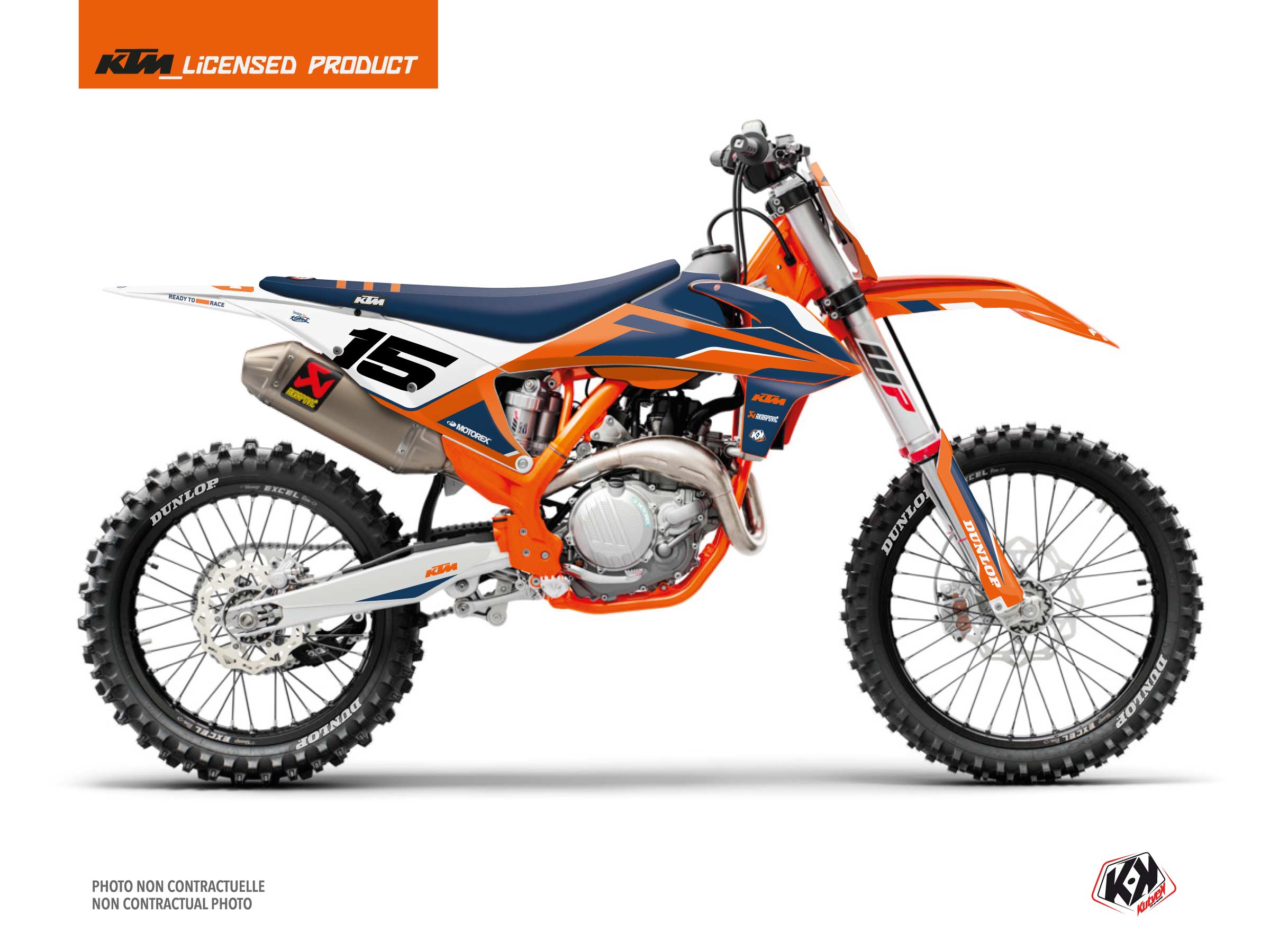 KTM 450 SXF Dirt Bike DNA Graphic Kit Blue –