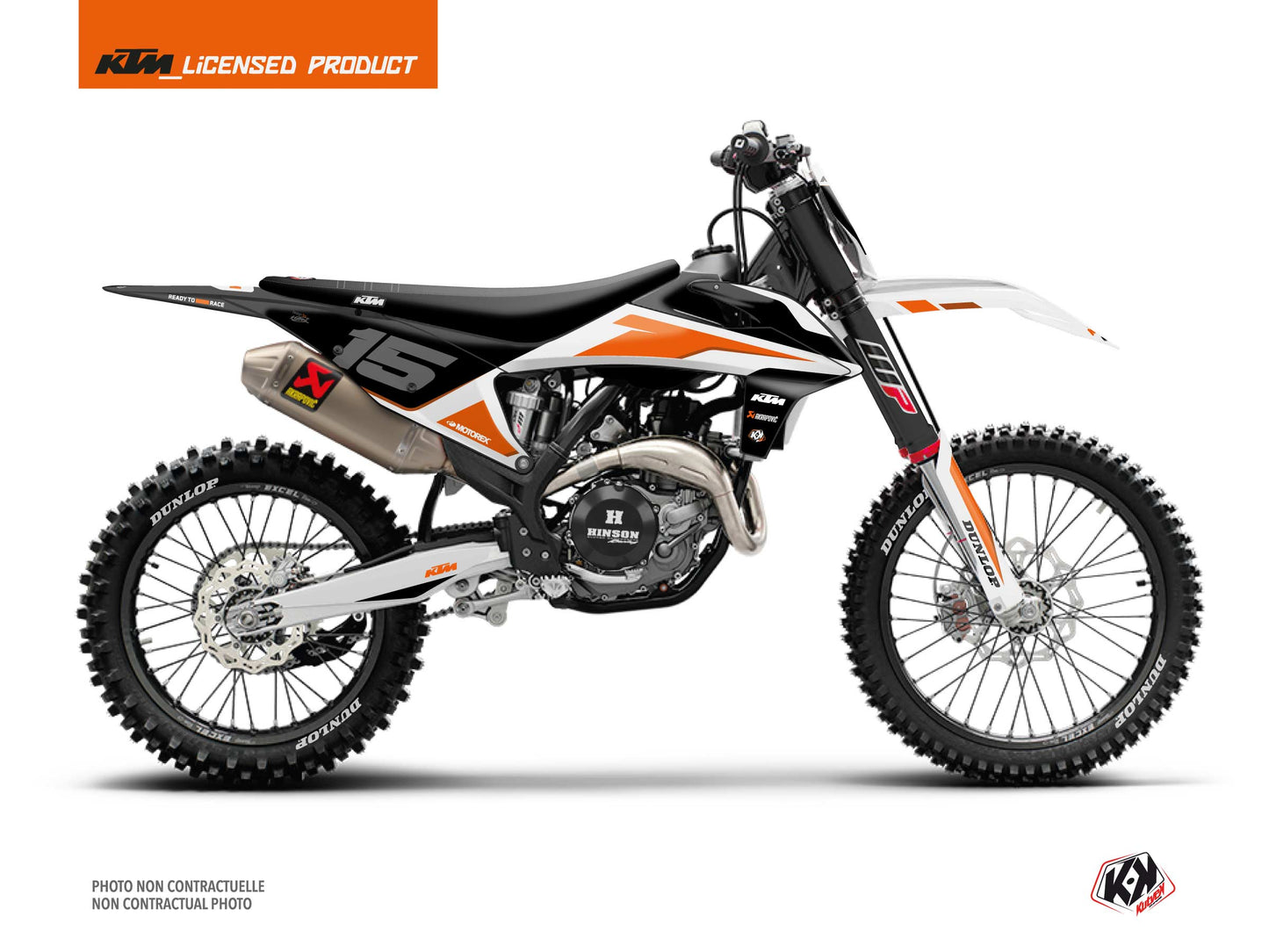 KTM 300 XC Dirt Bike DNA Graphic Kit White