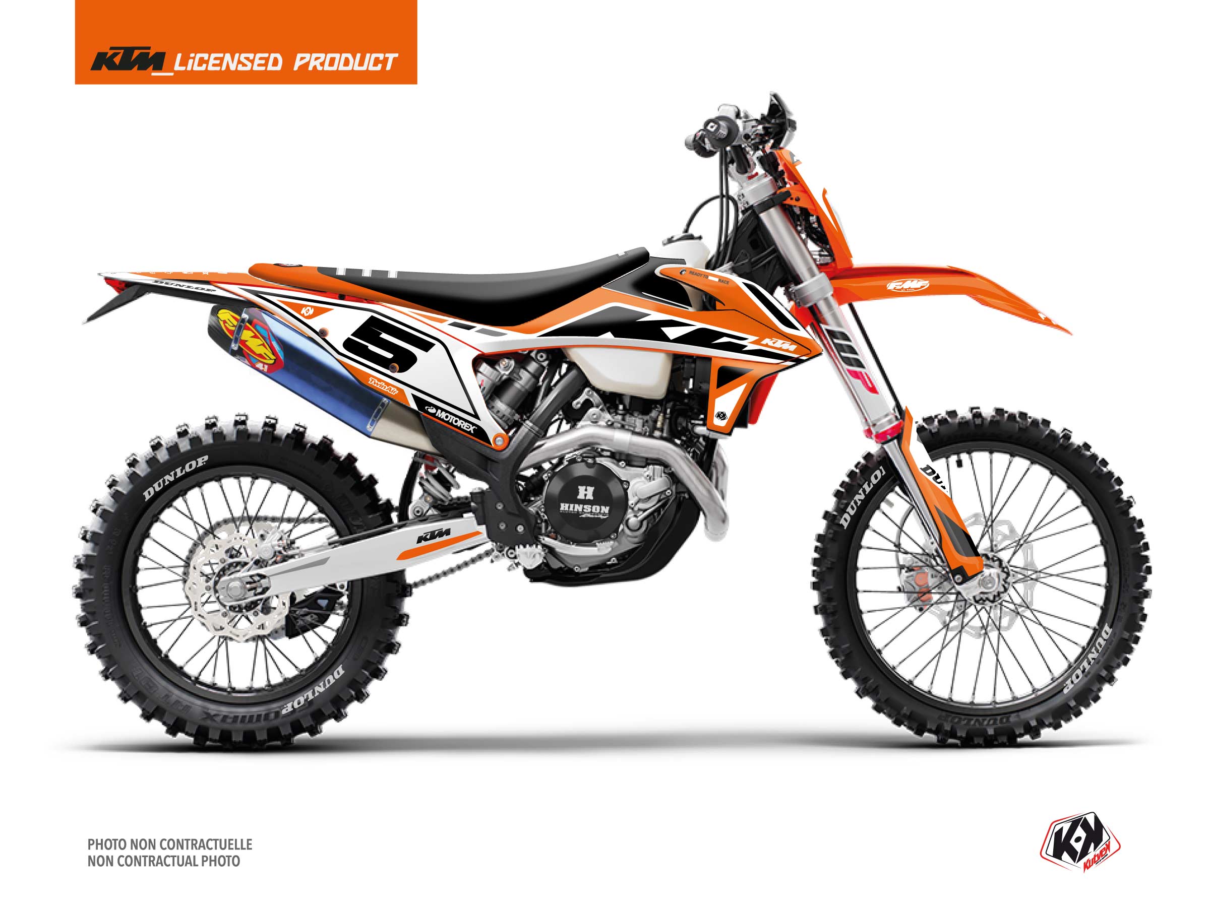KTM EXC-EXCF Dirt Bike Global Graphic Kit Orange –