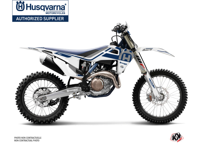 Husqvarna TC 250 Dirt Bike Heritage Graphic Kit White Grey