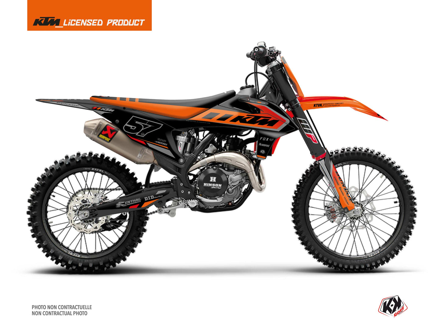 KTM 300 XC Dirt Bike Keystone Graphic Kit Black