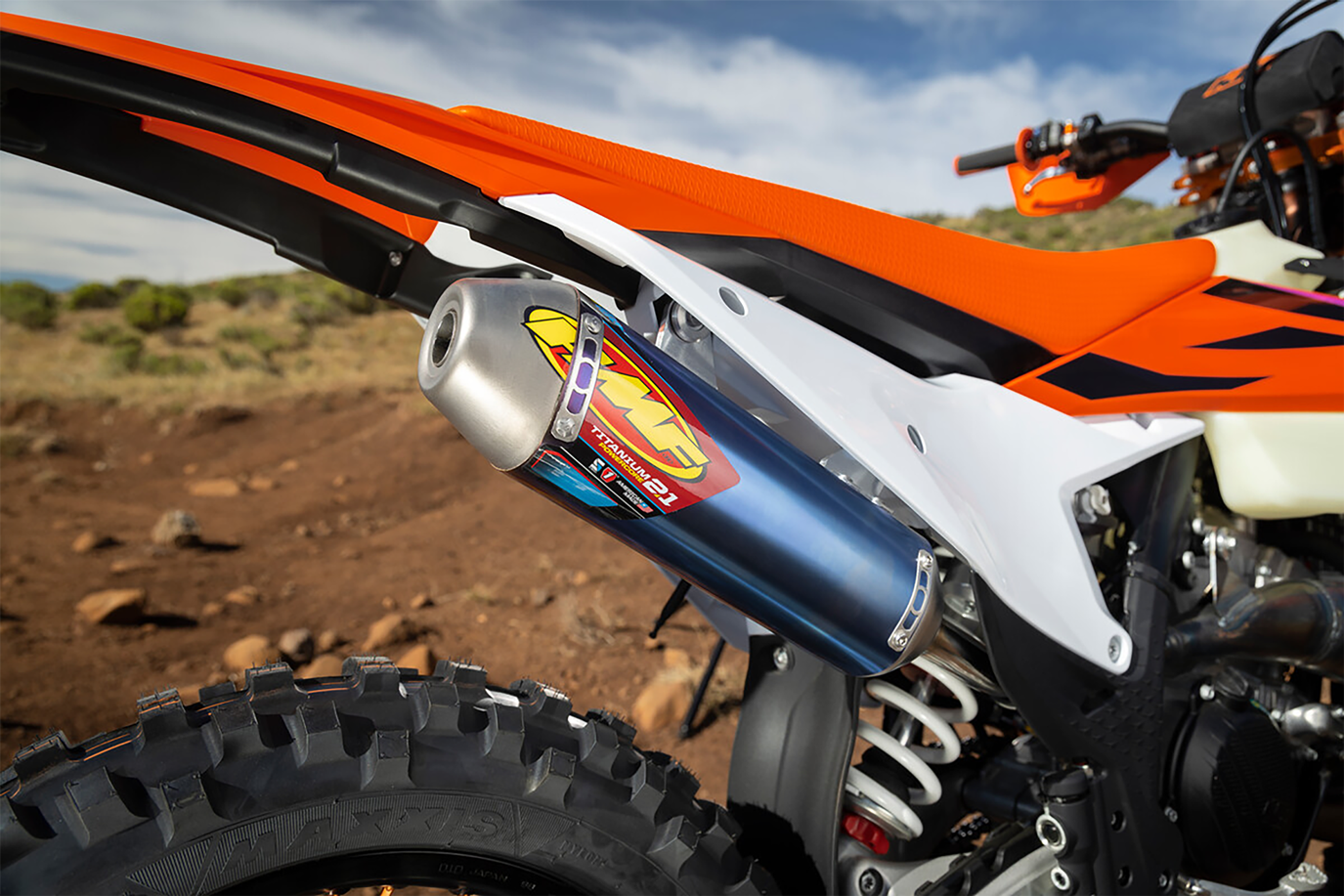FMF Titanium Powercore 2.1 silencer 2-stroke 250-300 (EXC, SX) 23-25