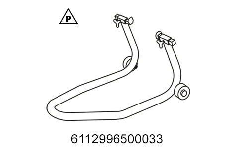 Front wheel work stand, small