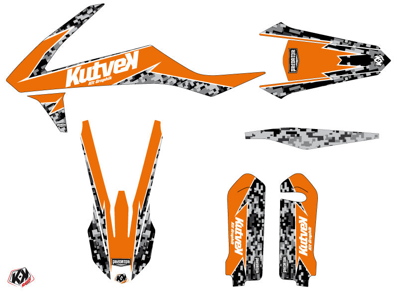 KTM 125 SX Dirt Bike Predator Graphic Kit Orange