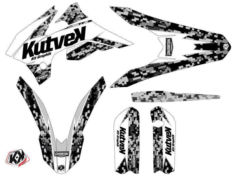 KTM 85 SX Dirt Bike Predator Graphic Kit White