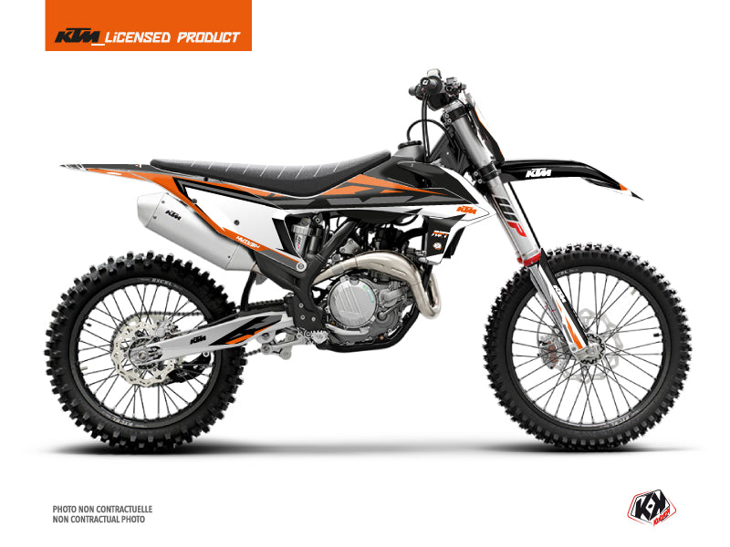 KTM 250 SX Dirt Bike Rift Graphic Kit Black Orange