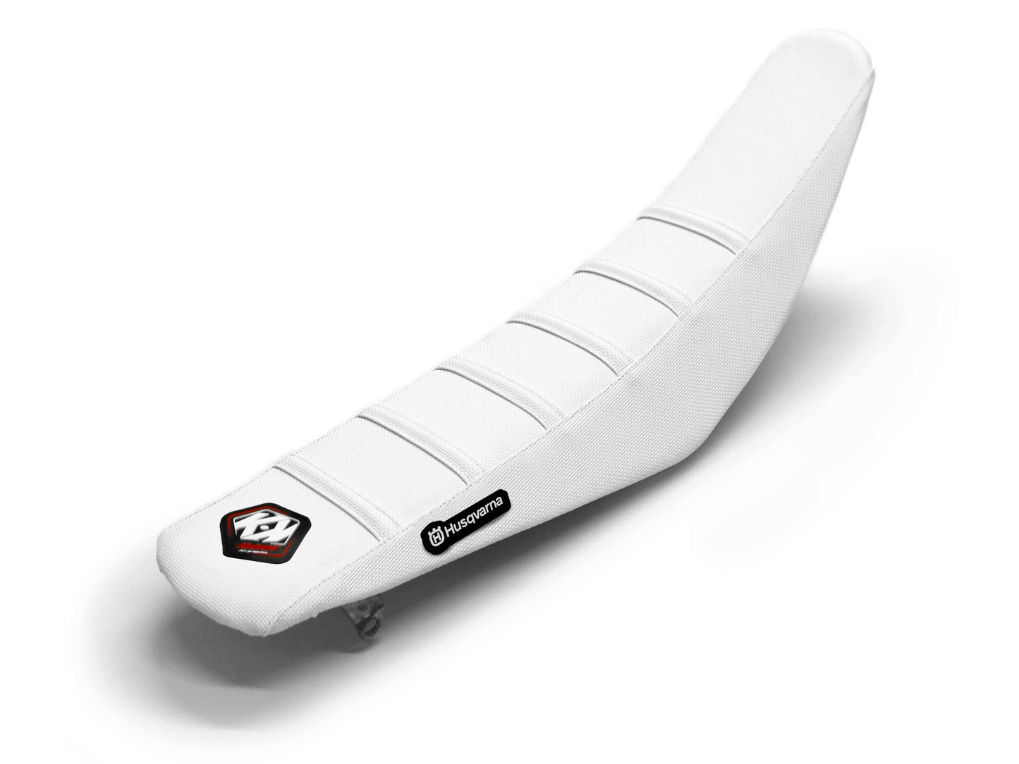 White Seat Cover 6 Ribs - HUSQVARNA FC 350 (2014-2023)