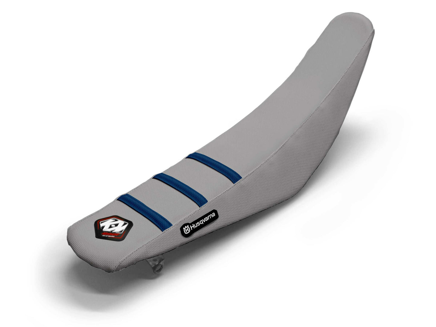 Grey/Navy Seat Cover 3 Ribs - HUSQVARNA FC 450 (2014-2023)