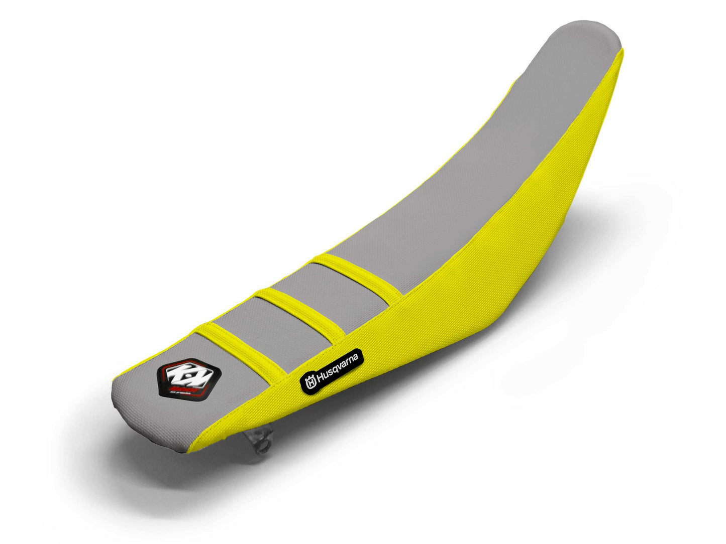 Yellow/Grey Seat Cover 3 Ribs - HUSQVARNA FS 450 (2015-2023)