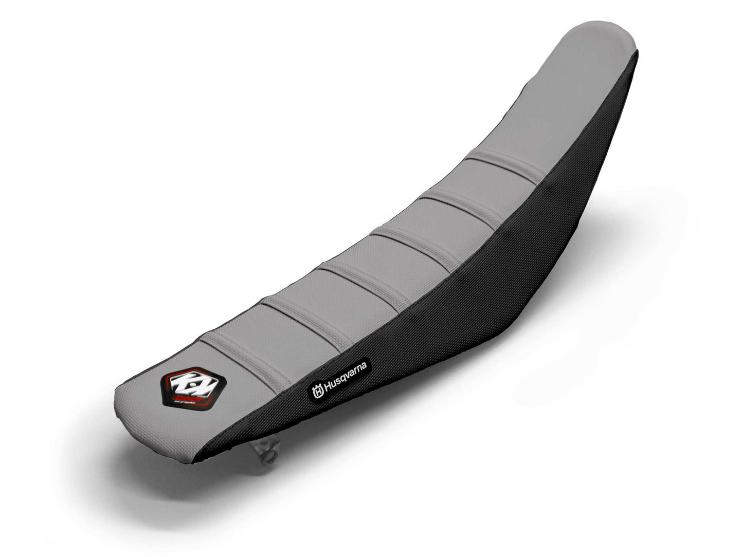 Black/Grey Seat Cover 6 Ribs - HUSQVARNA FS 450 (2015-2023)