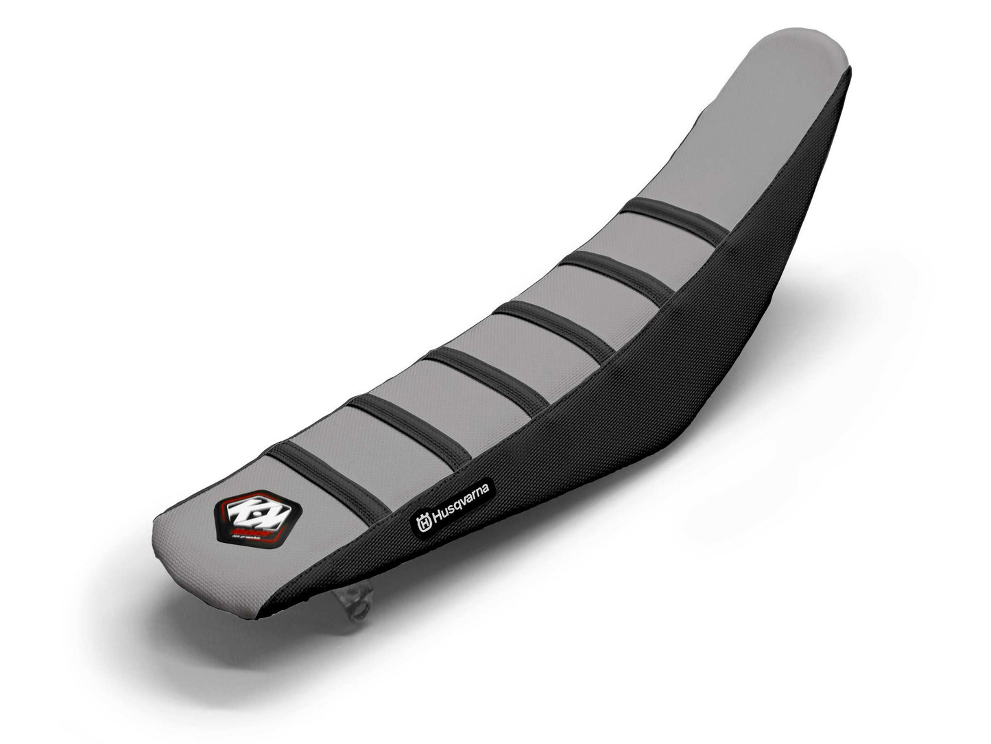 Black/Grey Seat Cover 6 Ribs - HUSQVARNA FE 350 (2015-2024)