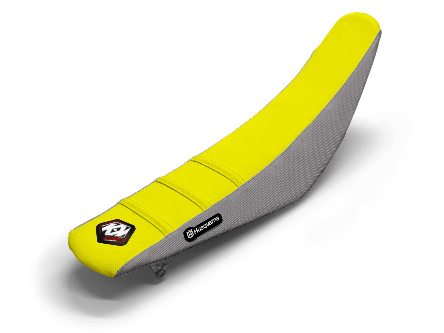 Yellow/Grey Seat Cover 3 Ribs - HUSQVARNA TC 65 (2017-2024)