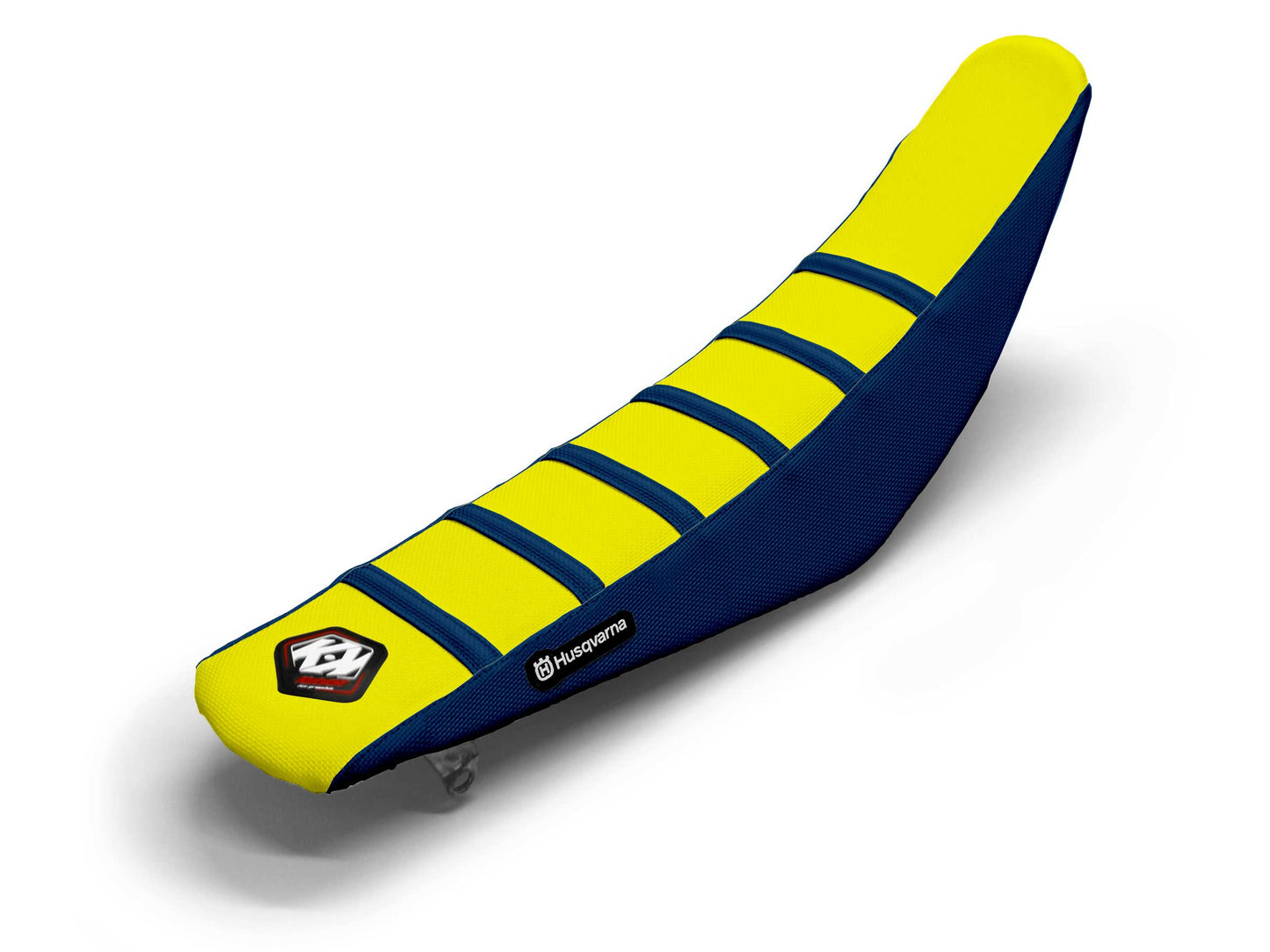 Yellow/Navy Seat Cover 6 Ribs - HUSQVARNA TE 150 I (2018-2024)