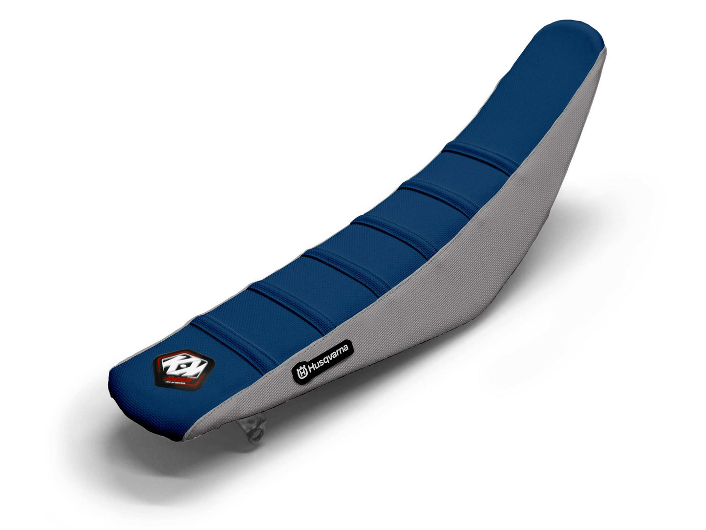 Grey/Navy Seat Cover 6 Ribs - HUSQVARNA TC 125 (2014-2023)