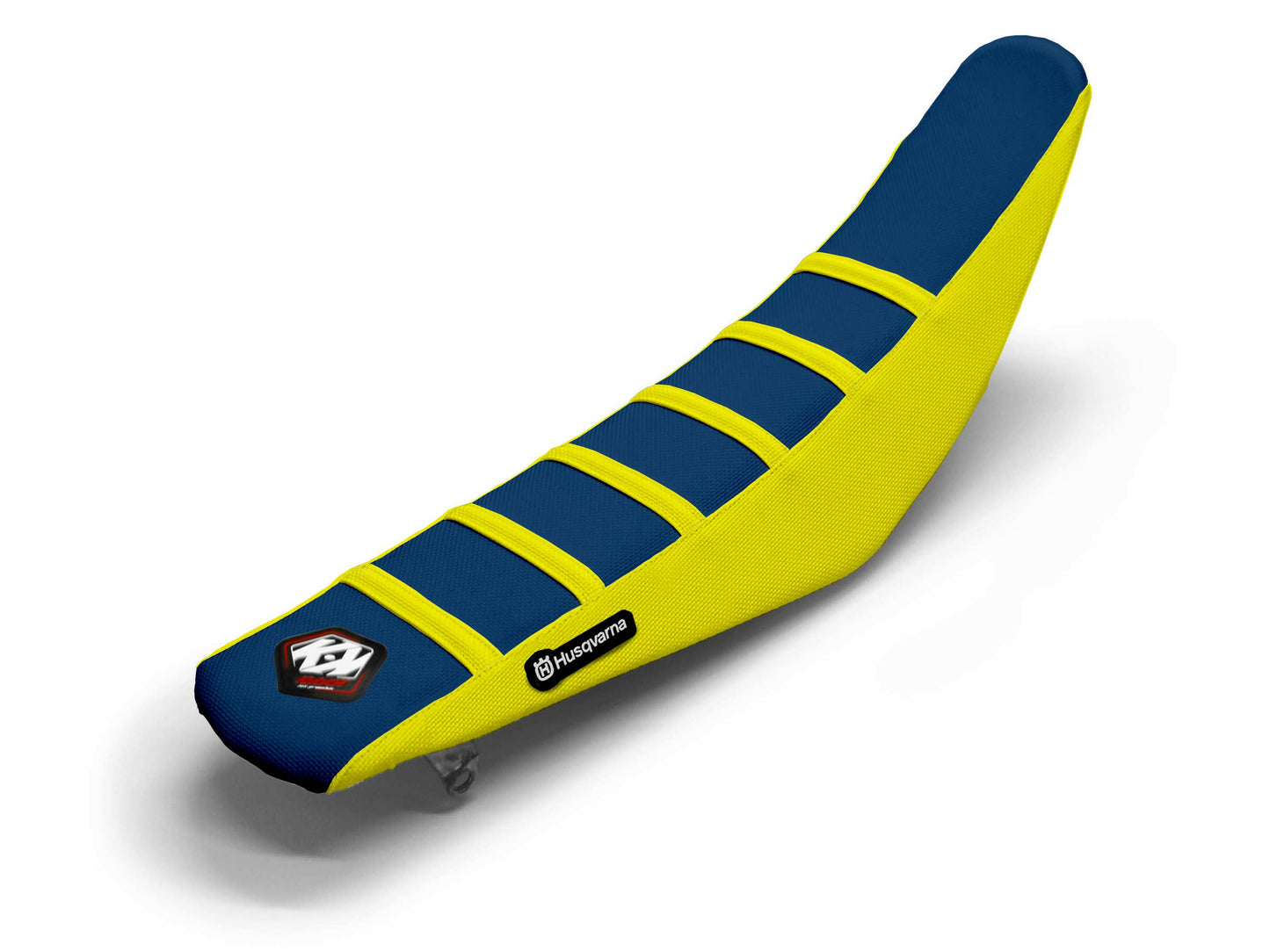 Yellow/Navy Seat Cover 6 Ribs - HUSQVARNA TE 300 I (2024-2024)