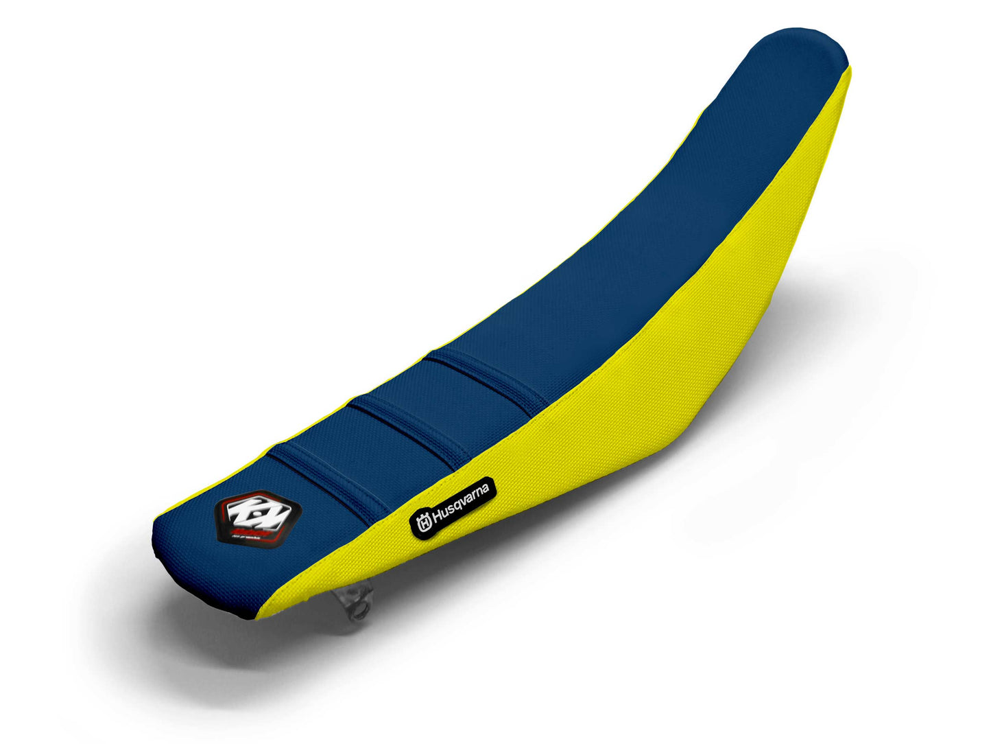 Yellow/Navy Seat Cover 3 Ribs - HUSQVARNA E E5 (2020-2020)