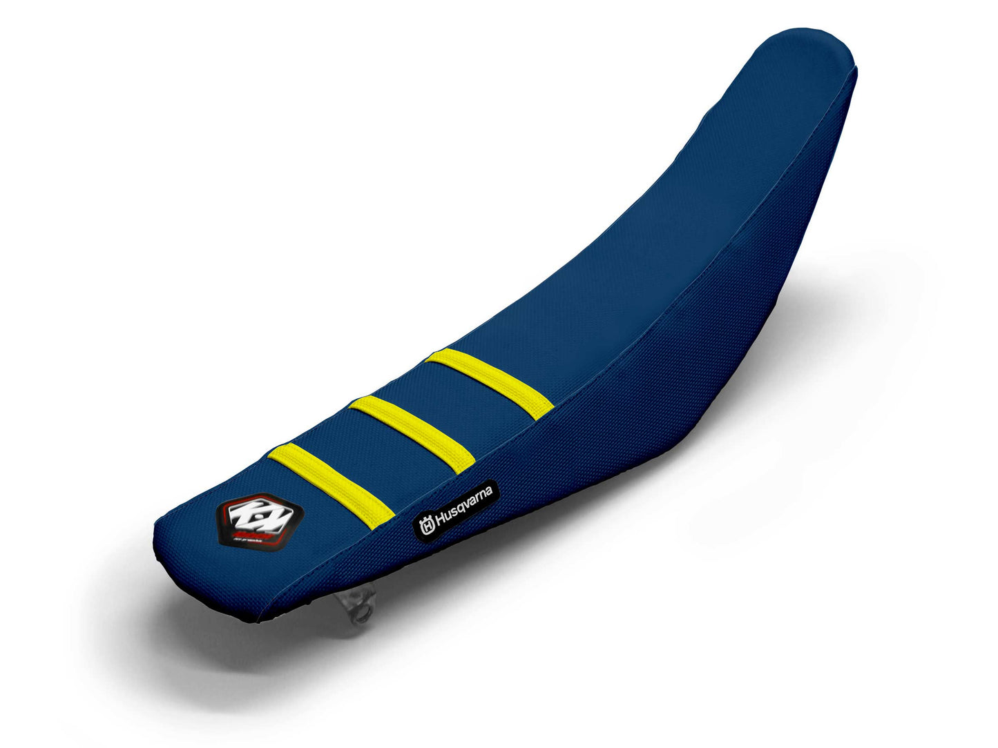 Yellow/Navy Seat Cover 3 Ribs - HUSQVARNA TE 250 I (2020-2023)