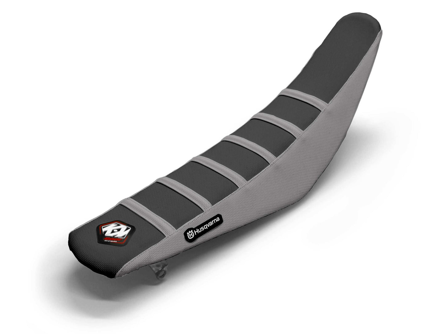 Black/Grey Seat Cover 6 Ribs - HUSQVARNA TE 300 (2015-2020)