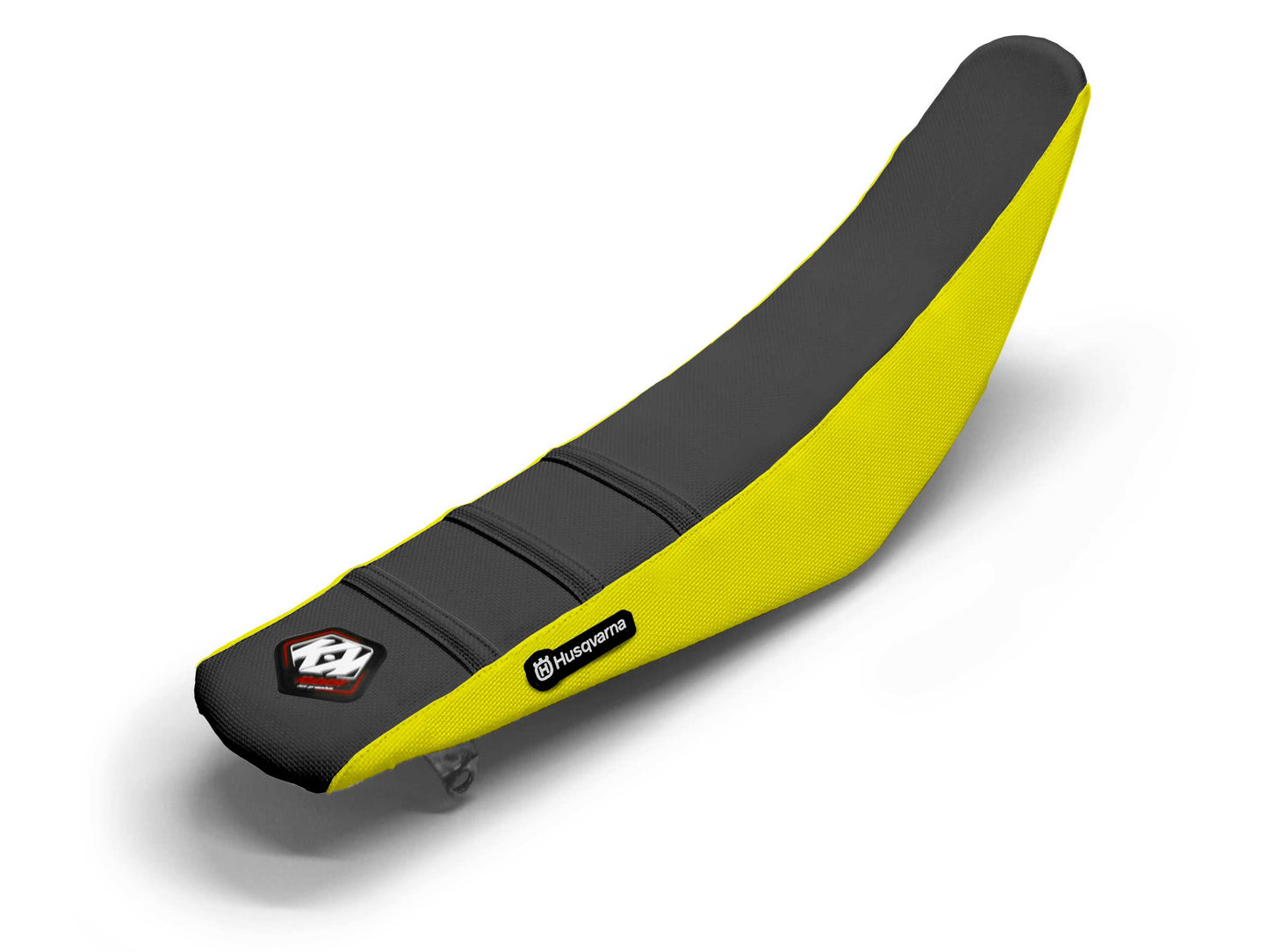 Black/Yellow Seat Cover 3 Ribs - HUSQVARNA TX 350 (2020-2020)