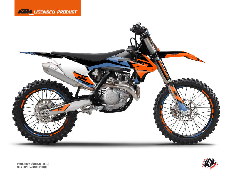 KTM 350 SXF Dirt Bike Skyline Graphic Kit Blue –