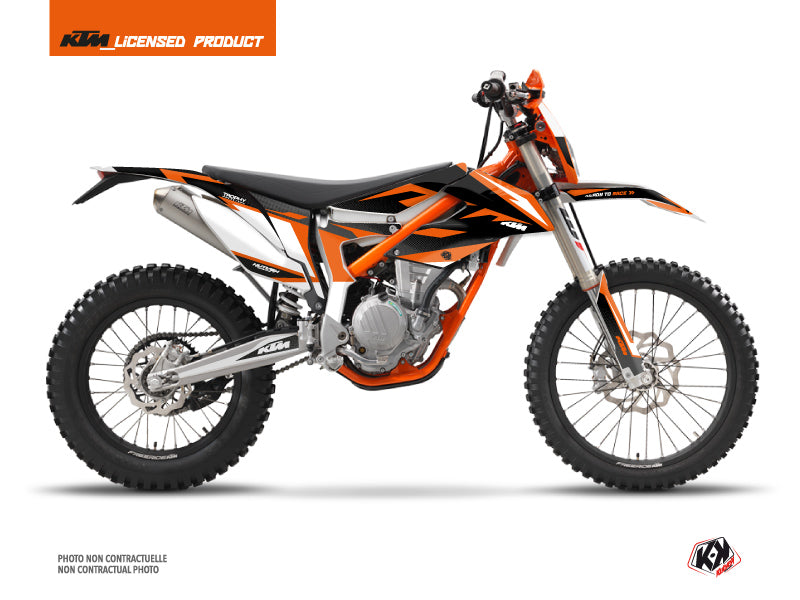 KTM 250 FREERIDE Dirt Bike Trophy Graphic Kit Black Orange – KTM