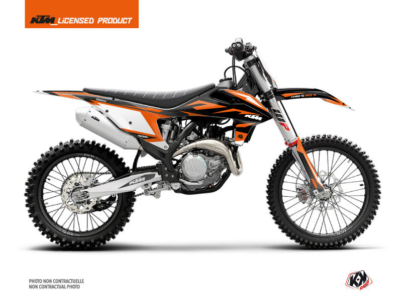 KTM 250 SX Dirt Bike Trophy Graphic Kit Black Orange