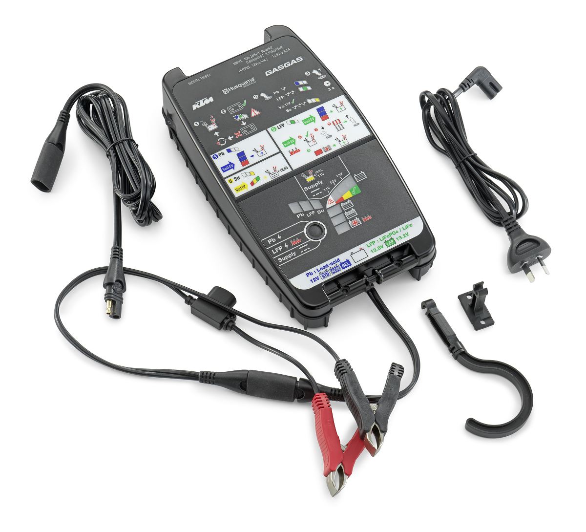 Battery charging and testing unit