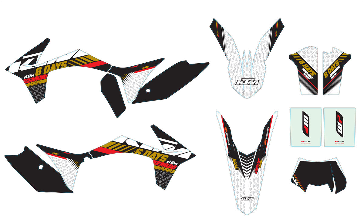 Germany Six Days graphics kit 125-500 (EXC, XC, XCF) 12-13
