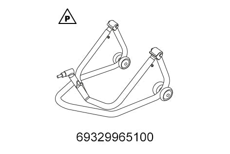 Front wheel work stand, large
