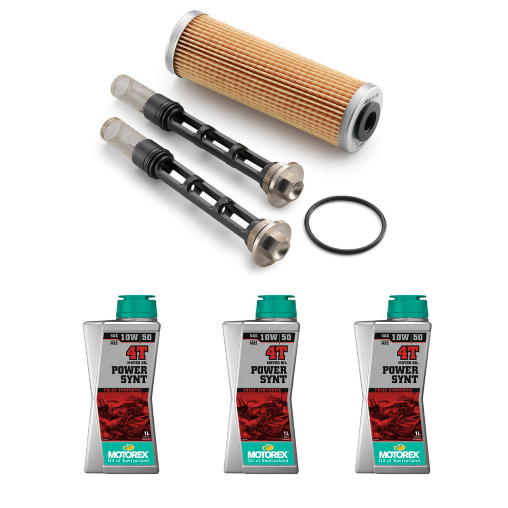 Oil Filter kit + oil 790-1290 R2R, RC (8, 1290 ADVENTURE, DUKE, RC, SU ...