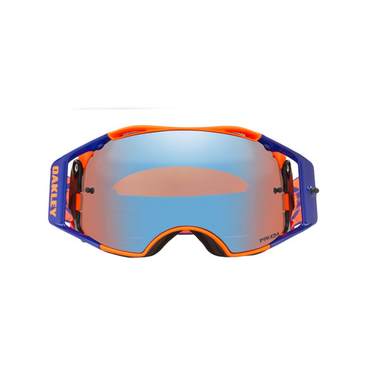 CROSS GLASSES OAKLEY AIRBRAKE MX FLO ORANGE BLUE - PRIZM SAPPHIRE LENS