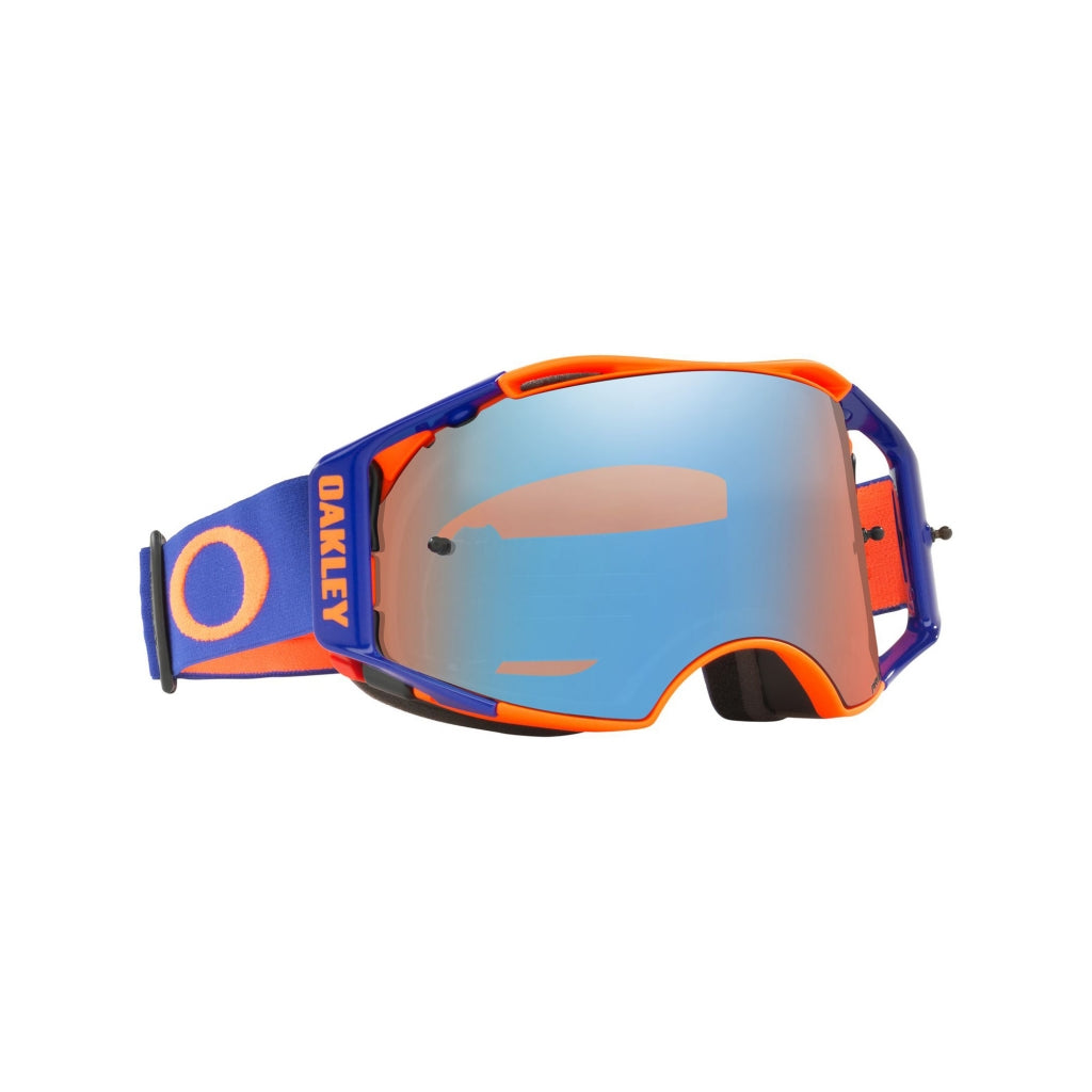 CROSS GLASSES OAKLEY AIRBRAKE MX FLO ORANGE BLUE - PRIZM SAPPHIRE LENS