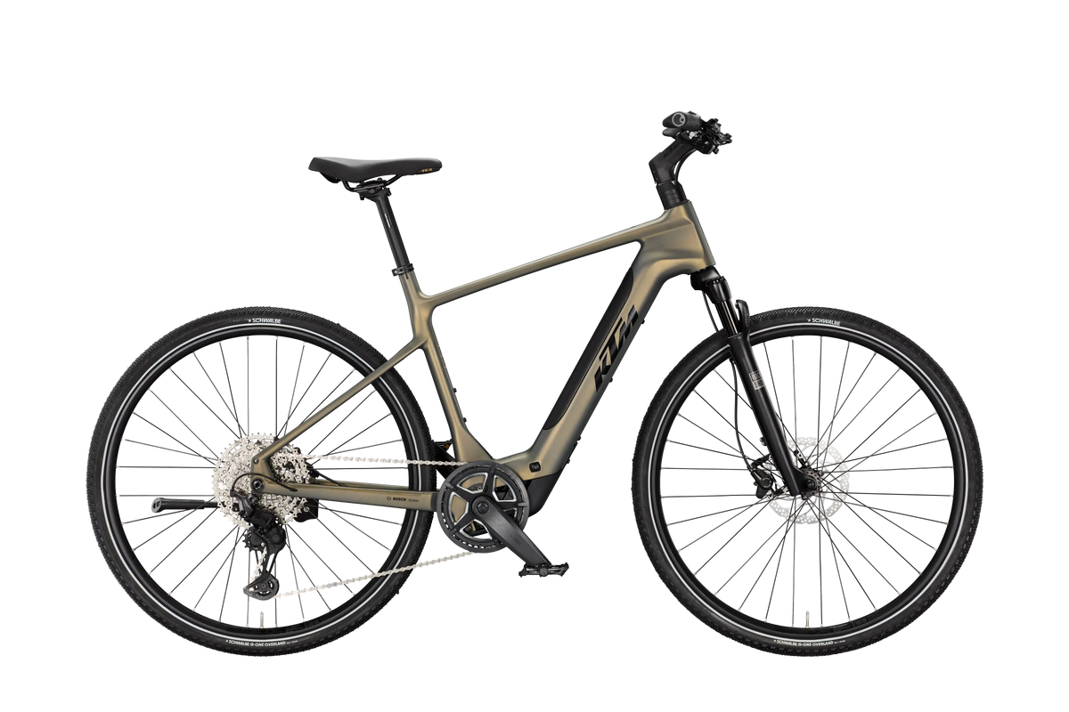 KTM Macina Cross SX Elite Olive Pearl Matt (Black+amber Glossy)
