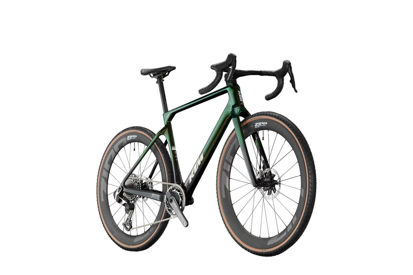 KTM Gravelator Exonic AXS PM Carbon Crystal Teal (White Holo Matt)