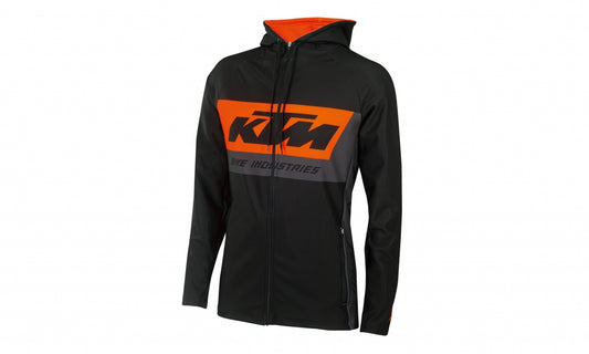 FACTORY TEAM CROSSOVER HOODIE SCHWARZ/ORANGE/GRAU GRÖSSE XL