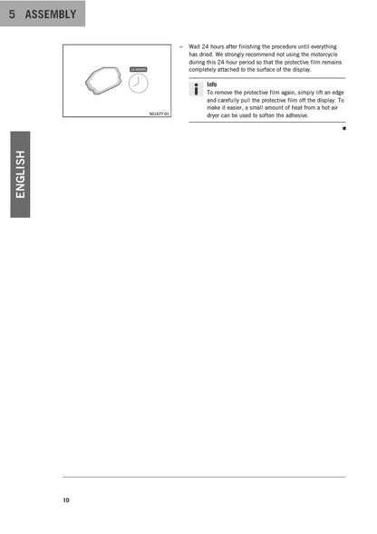KTM Display protection sticker 690-1290 DUKE/SUPERDUKE 16-24