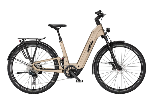 KTM Macina Style Fs Elite DI2 Platin Bronze Matt (Black+orange Glossy)