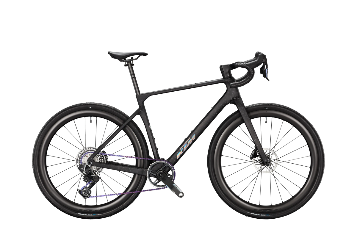 KTM Gravelator Supreme AXS PM Purple-Stained Carbon Matt (Holo Chrome Glossy)