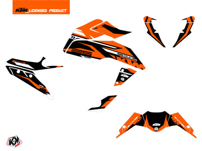KTM Duke 125 Street Bike Arkade Grafik-Kit Schwarz Orange