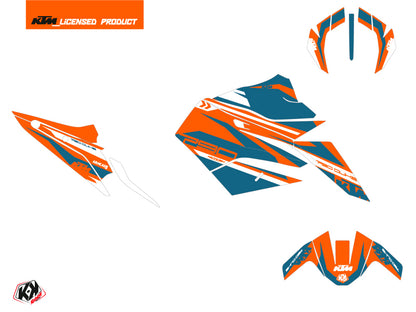 KTM Duke 790 Street Bike Arkade Grafikkit Orange Blau