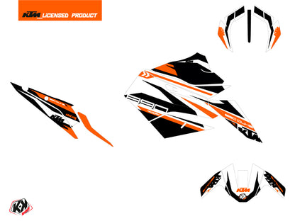 KTM Duke 890 R Street Bike Arkade Graphic Kit Orange White