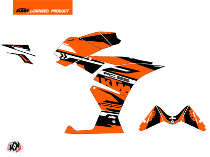 KTM 125 RC Street Bike Arkade Grafik-Kit Schwarz Orange