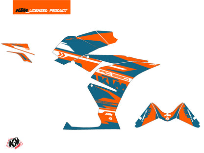 KTM 390 RC Street Bike Arkade Grafik-Kit Orange Blau