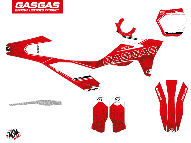 GASGAS EXF 350 Dirt Bike Border Graphic Kit Red