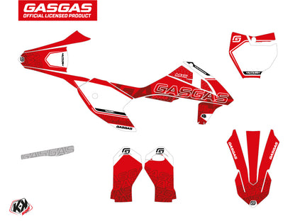 GASGAS MC 50 Dirt Bike Border Graphic Kit Red