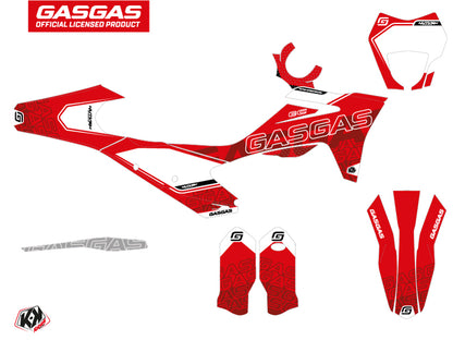GASGAS ECF Dirt Bike Border Grafikset Rot