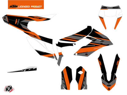 KTM 250 FREERIDE Dirt Bike Breakout Grafikkit Schwarz Orange