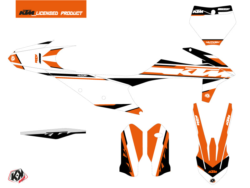 KTM 450 SXF Dirt Bike Breakout Graphic Kit Orange White